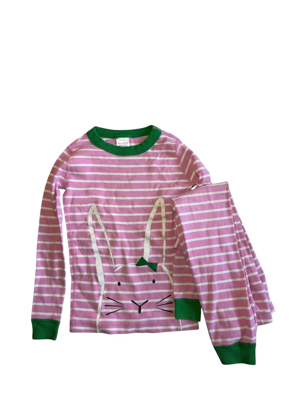Hanna Andersson Bunny Striped Pajama Set